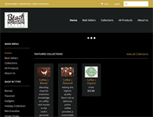 Tablet Screenshot of blackpowdercoffee.com